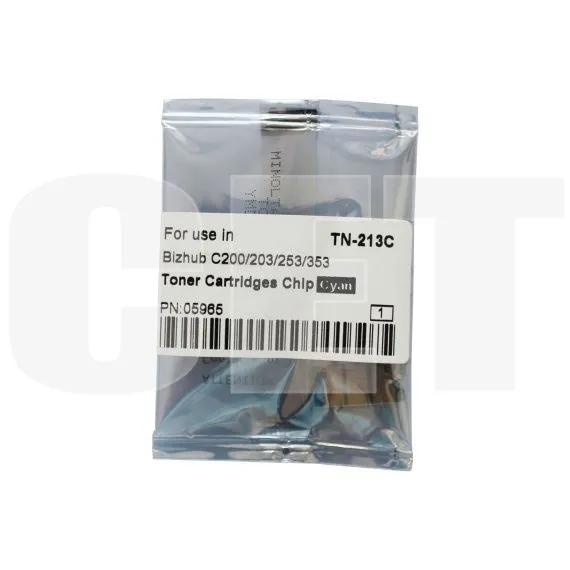 Чип картриджа для KONICA MINOLTA Bizhub C200/C200E/C203/C253/C353 (CET) Cyan, (WW), 20000 стр., (унив.), CET5965 - изображение 3 | cetgroupco.kz