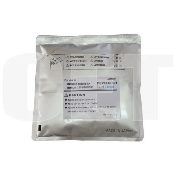 Девелопер для KONICA MINOLTA Bizhub C200/C203/C253/C353 (CET) Cyan, 250г/пак, 75000 стр., CET6824 - изображение 3 | cetgroupco.kz