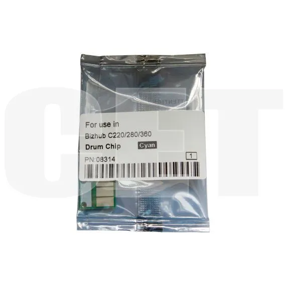 Чип драм-юнита для KONICA MINOLTA Bizhub C220/C280/C360 (CET) CMY, (WW), 90000 стр., CET8314 - изображение 5 | cetgroupco.kz