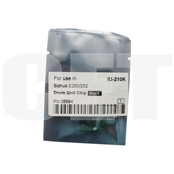 Чип драм-юнита для KONICA MINOLTA Bizhub C250/C252 (CET) Black, (WW), 70000 стр., CET5694 - изображение 3 | cetgroupco.kz