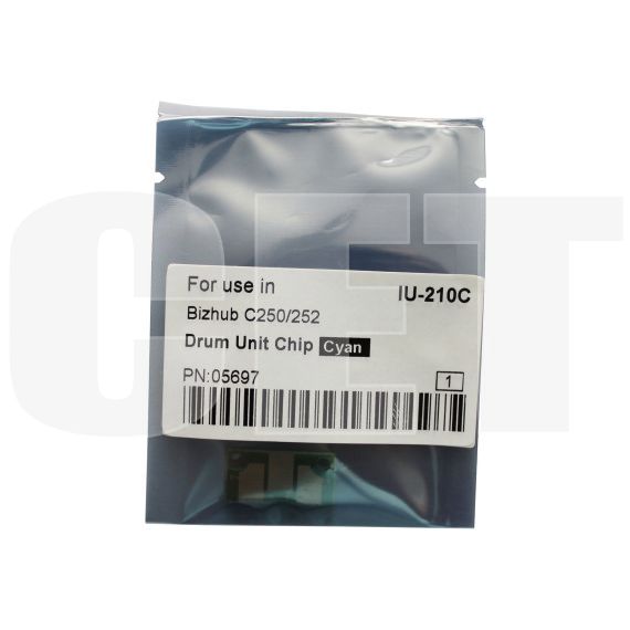 Чип драм-юнита для KONICA MINOLTA Bizhub C250/C252 (CET) Cyan, (WW), 45000 стр., CET5697 - изображение 5 | cetgroupco.kz
