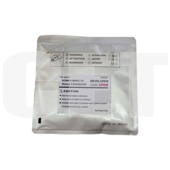 Девелопер для KONICA MINOLTA Bizhub C200/C203/C253/C353 (CET) Magenta, 250г/пак, 75000 стр., CET6826 - изображение 3 | cetgroupco.kz