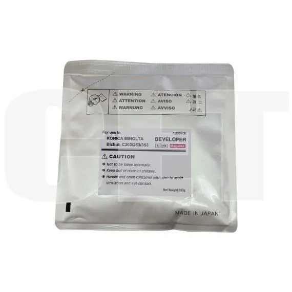 Девелопер для KONICA MINOLTA Bizhub C200/C203/C253/C353 (CET) Magenta, 250г/пак, 75000 стр., CET6826 - изображение 3 | cetgroupco.kz
