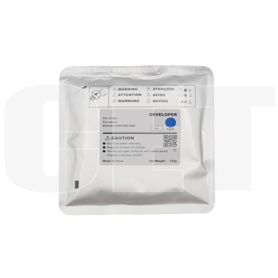 Девелопер для KONICA MINOLTA Bizhub C250i/300i/360i (CET) Cyan, 210г, 1000000 стр., CET171030 - изображение 5 | cetgroupco.kz