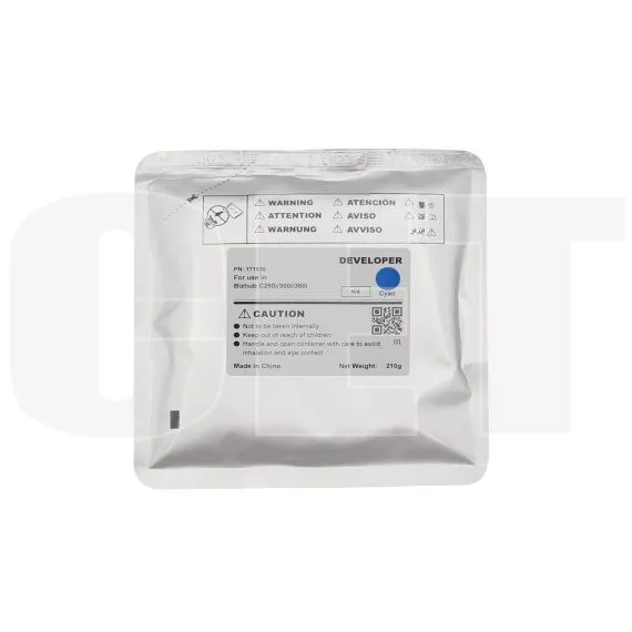 Девелопер для KONICA MINOLTA Bizhub C250i/300i/360i (CET) Cyan, 210г, 1000000 стр., CET171030 - изображение 5 | cetgroupco.kz
