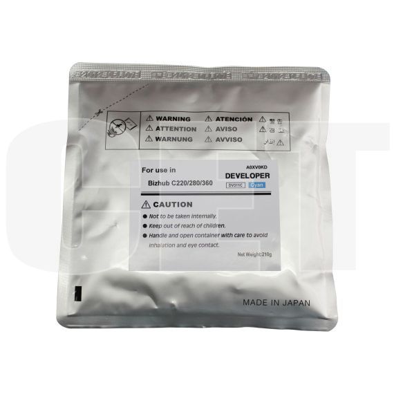 Девелопер для KONICA MINOLTA Bizhub C220/C280/C360 (CET) Cyan, 210г/пак, 114000 стр., CET8433 - изображение 5 | cetgroupco.kz