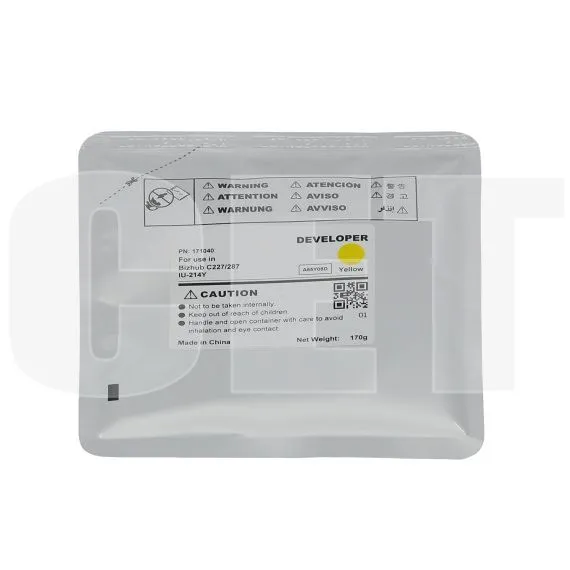 Девелопер IU-214Y для KONICA MINOLTA Bizhub C227/C287 (CET) Yellow, 170г, 90000 стр., CET171040 - изображение 5 | cetgroupco.kz