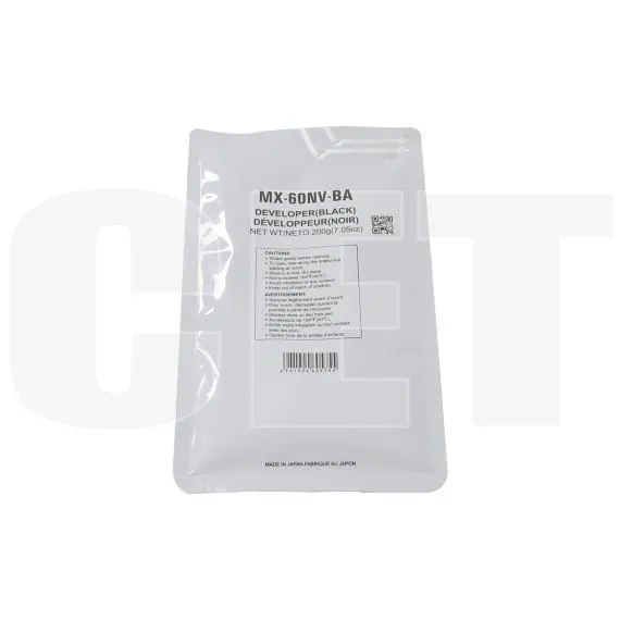 Девелопер MX-60NVBA для SHARP MX-3050N/4050N/5070N/C3081R/C5081D (CET) Black, 200г, 500000 стр., CET171009 - изображение 5 | cetgroupco.kz