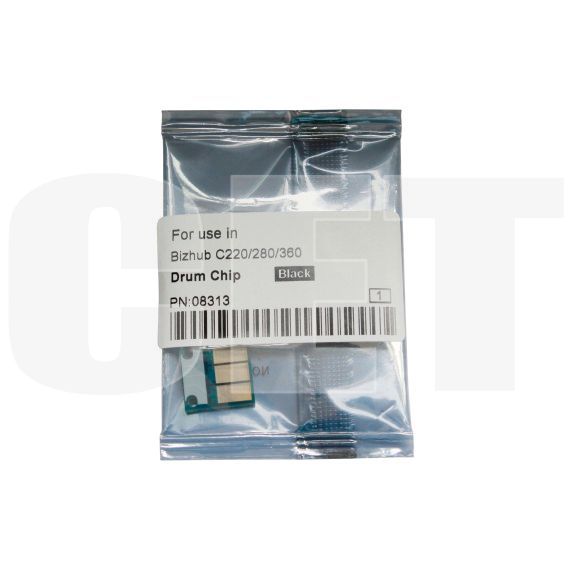 Чип драм-юнита для KONICA MINOLTA Bizhub C220/C280/C360 (CET) Black, (WW), 120000 стр., CET8313 - изображение 3 | cetgroupco.kz