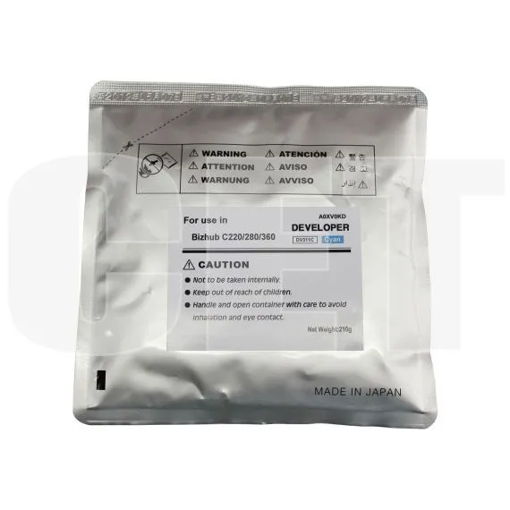 Девелопер для KONICA MINOLTA Bizhub C220/C280/C360 (CET) Cyan, 210г/пак, 114000 стр., CET8433 - изображение 5 | cetgroupco.kz