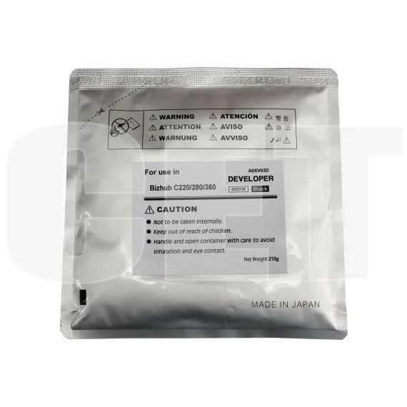 Девелопер для KONICA MINOLTA Bizhub C220/C280/C360 (CET) Black, 210г/пак, 570000 стр., CET8436 - изображение 5 | cetgroupco.kz