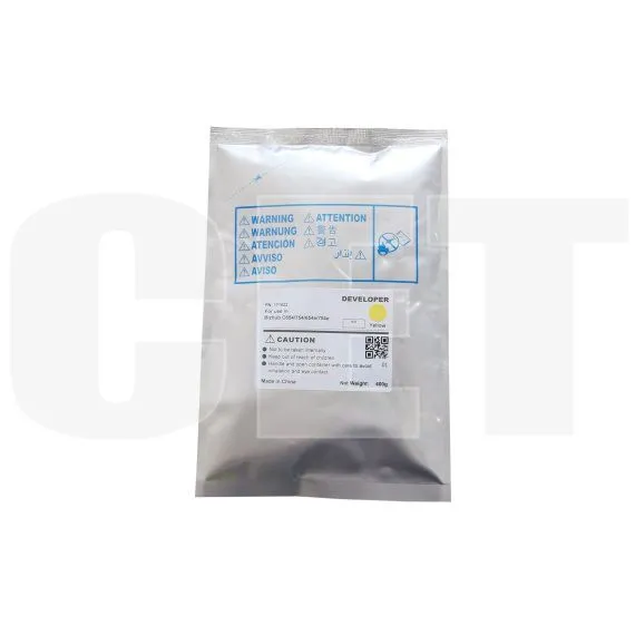 Девелопер для KONICA MINOLTA Bizhub C654/C754/C654e/C754e (CET) Yellow, 400г, 155000 стр., CET171022 - изображение 3 | cetgroupco.kz